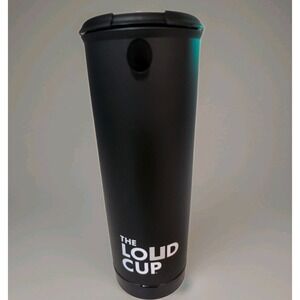 The Loud Cup Tumbler Black 20 Oz Capacity Horn Sound Gameday Fun LOUD